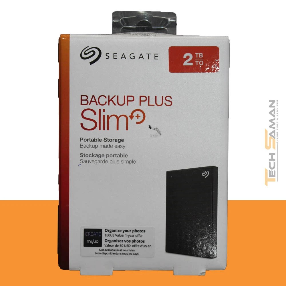 Seagate Backup Plus Slim 2 TB External Hard Drive Portable