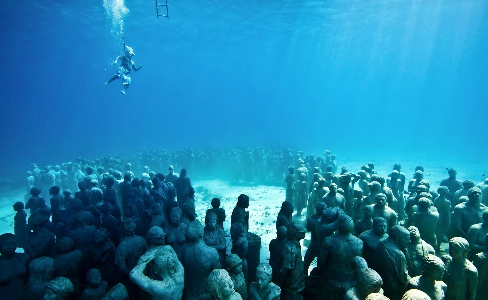 The Spectacular Underwater Museum in Cancun
