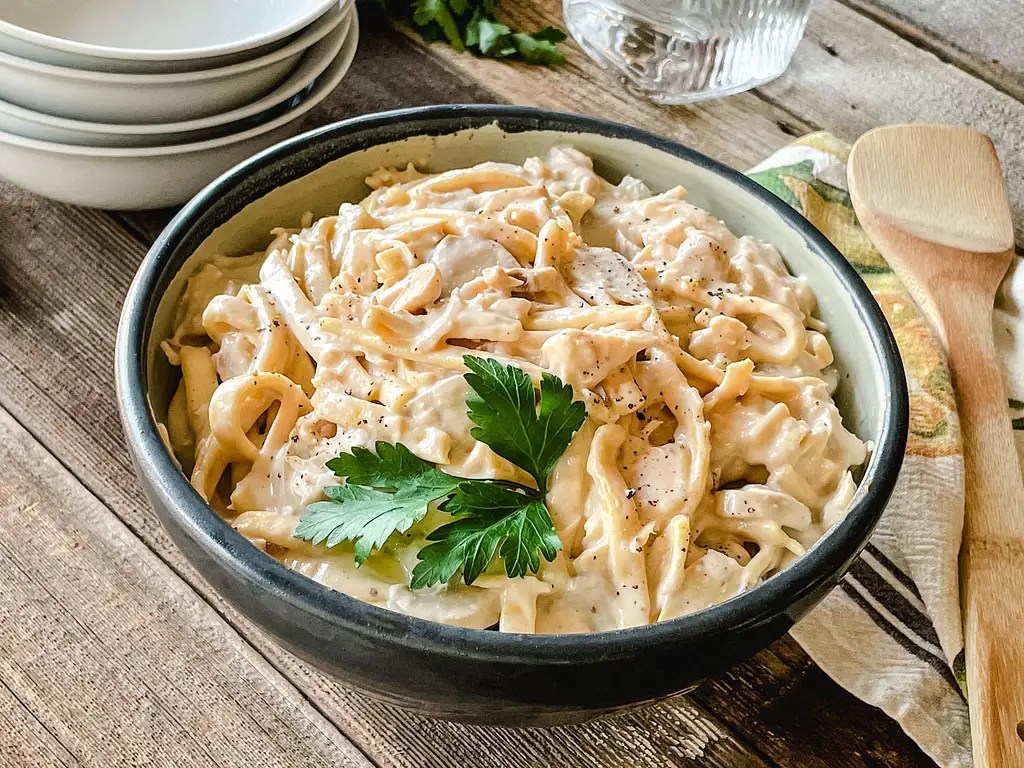 Chicken Flavored Egg Noodles from Mrs. Bonser's Noodles