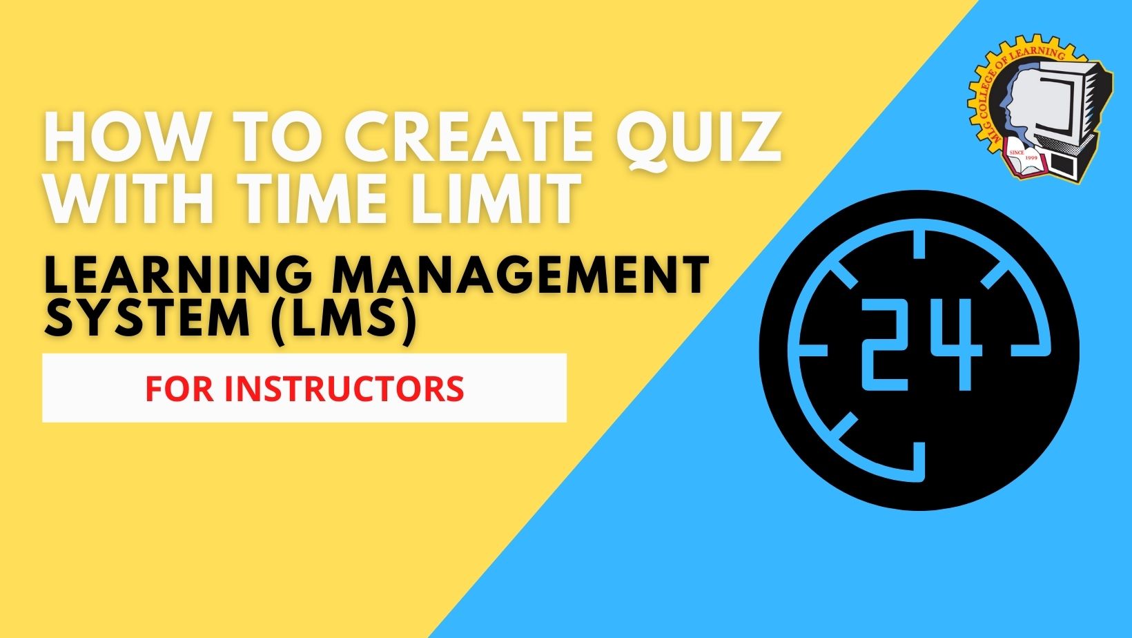 How to create quiz with Time Limit? MLGCL
