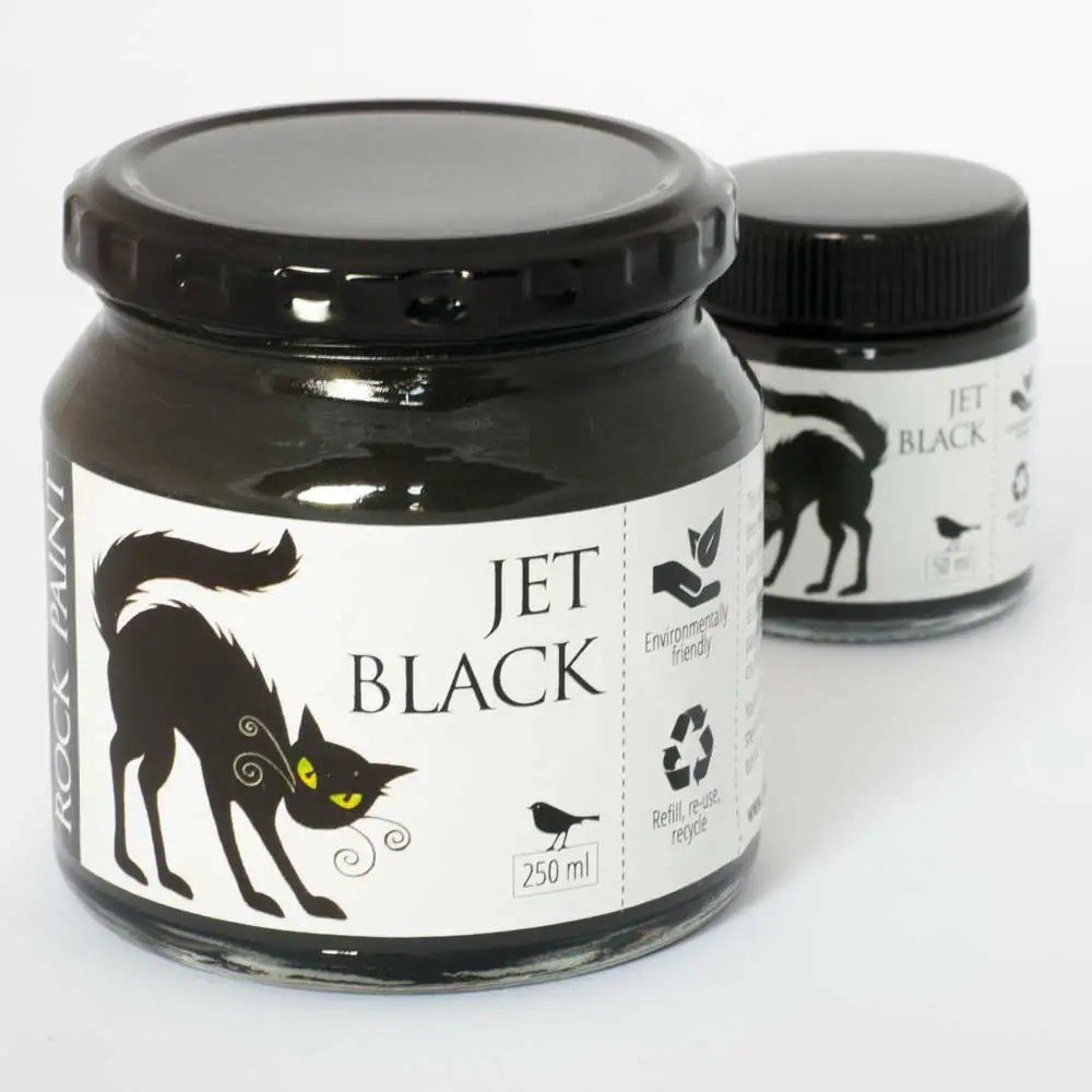 Jet Black 250ml Rockpaint