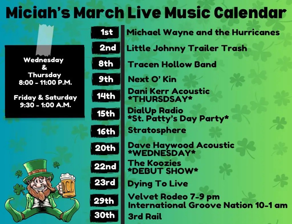 Live Music at Miciah's Bar & Live Music Mooresville