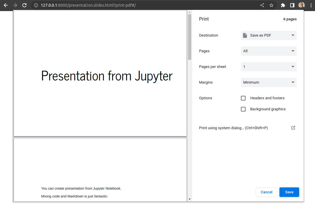 The 2 ways to convert Jupyter Notebook Presentation to PDF slides MLJAR