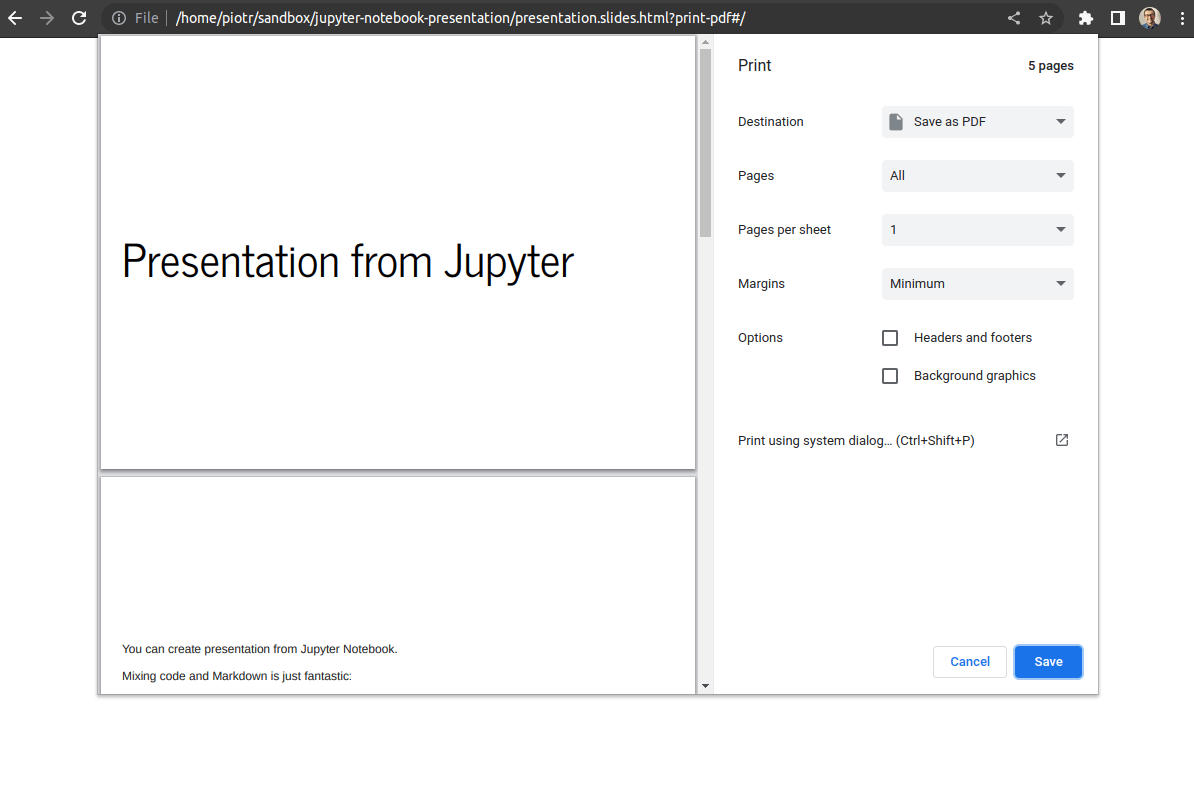 Create Presentation from Jupyter Notebook MLJAR