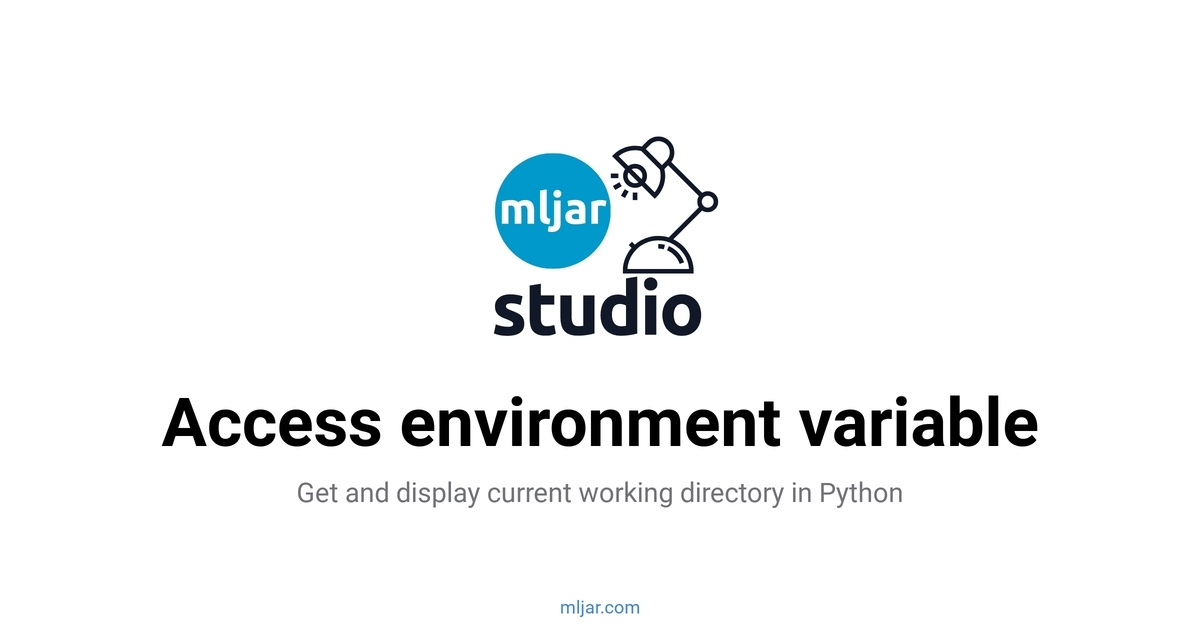Access environment variable in Python MLJAR