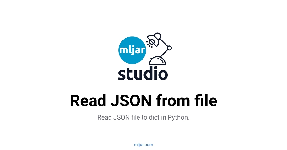 Read JSON file to dict in Python MLJAR