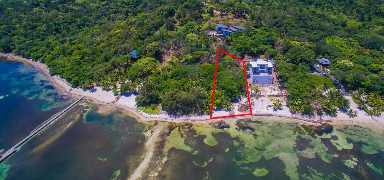 0.67 Acres of Beachfront Land for Sale, Palmetto Point, Roatan 7th