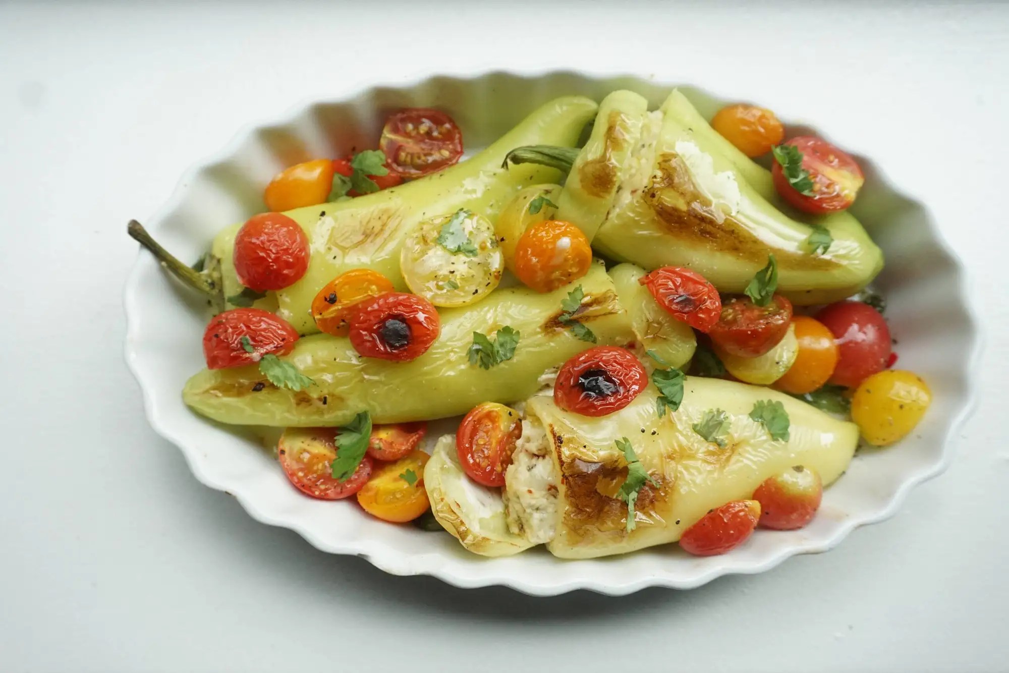 Try This Colorful Feta Stuffed Banana Pepper Recipe to Impress Your
