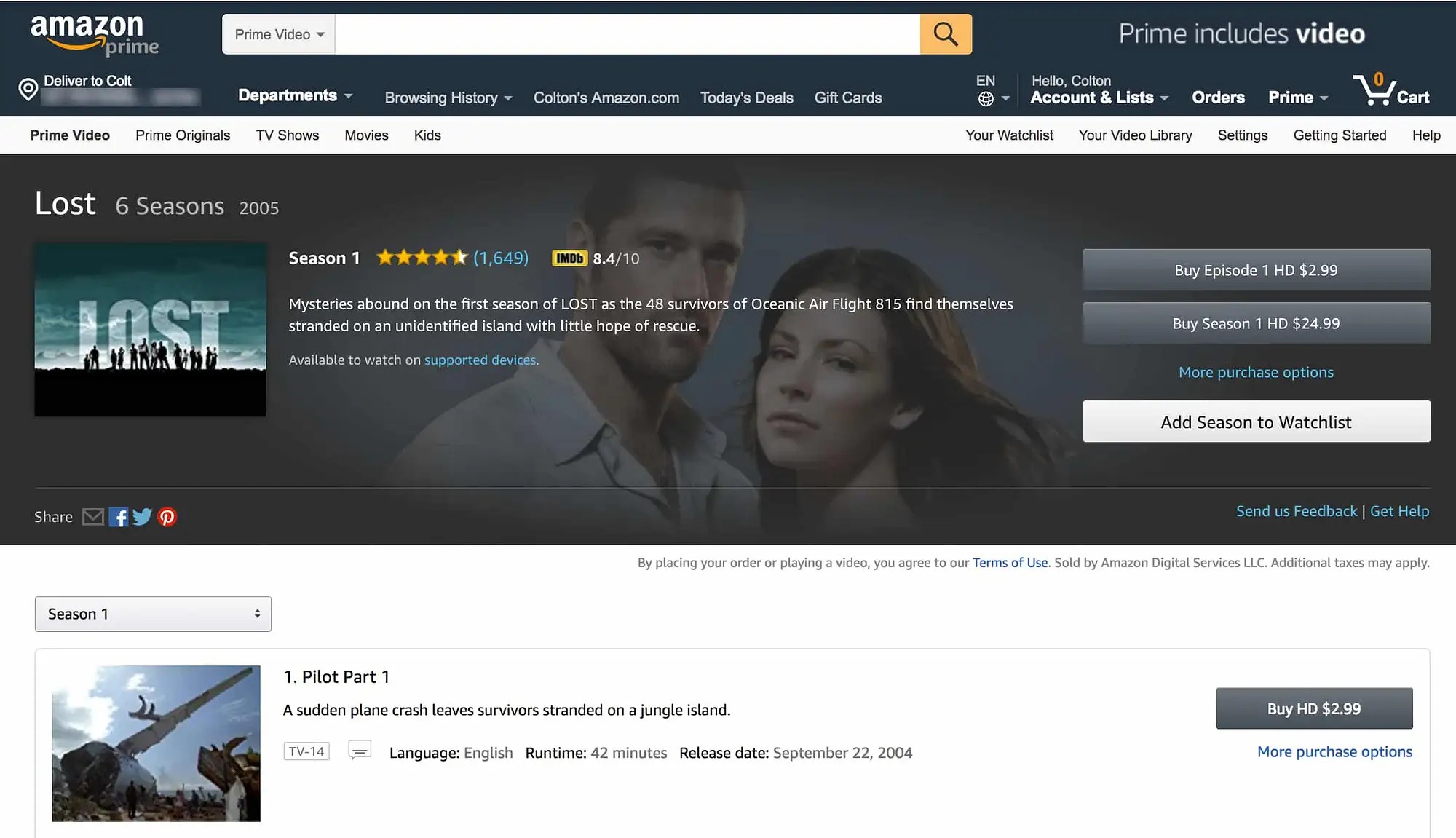 Lost Season Episode Stream