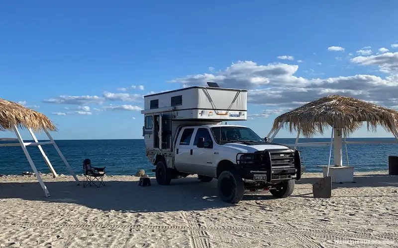 Beach Camping Baja California Baja California Camping And Rv Map
