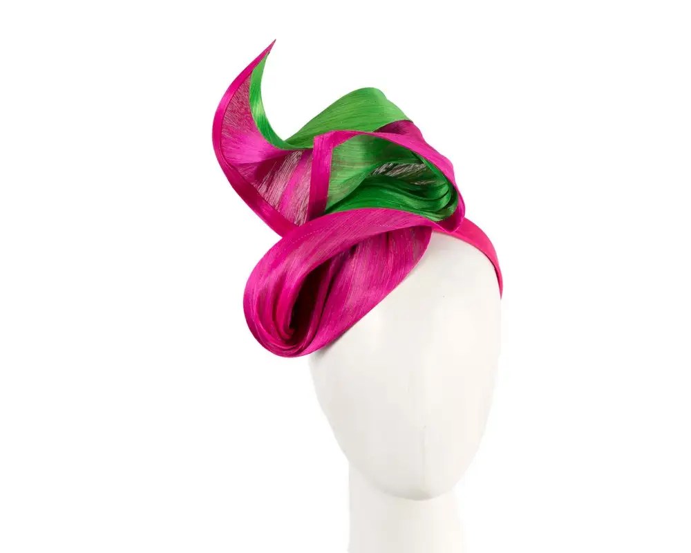Fuchsia & Lime designers racing fascinator Online in Australia Hats