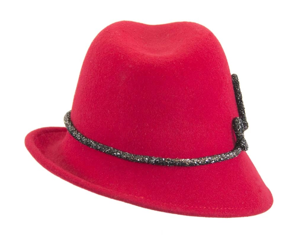 Designers red felt ladies fedora hat Online in Australia Hats From OZ