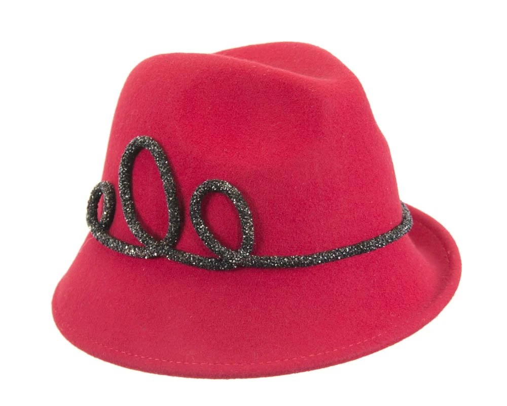 Designers red felt ladies fedora hat Online in Australia Hats From OZ