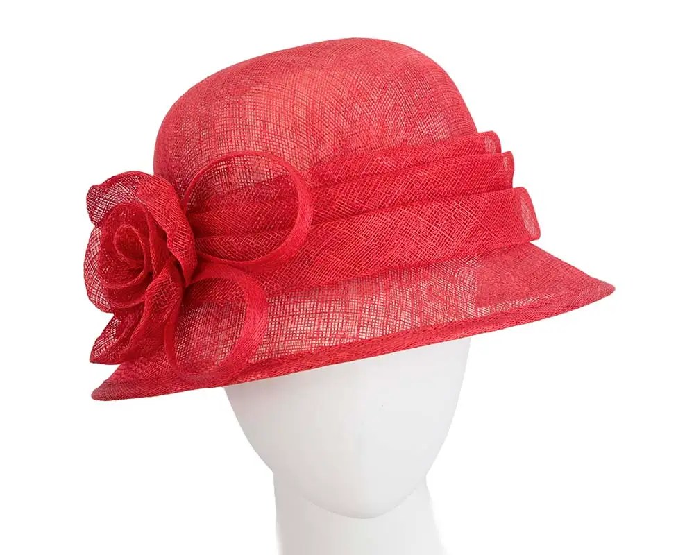 Red Ladies Bucket Racing Hat for Ascot Online in Australia Hats From OZ