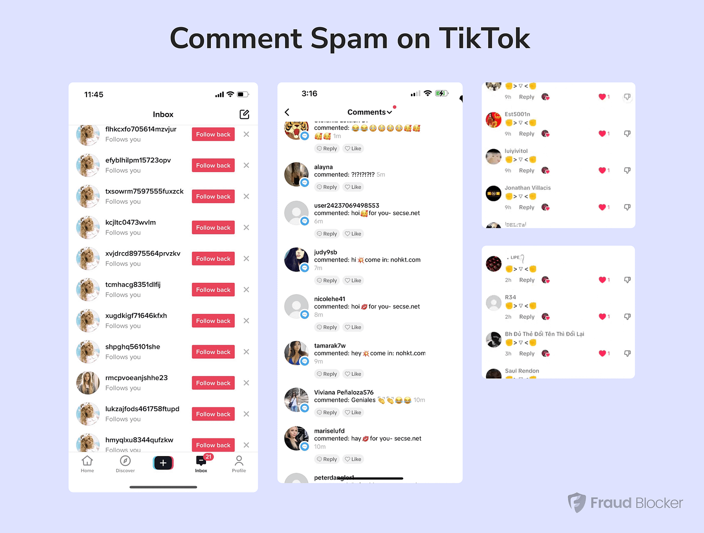 TikTok Spam Bots 🤖 Here's How to Block Comment Spam & Bots