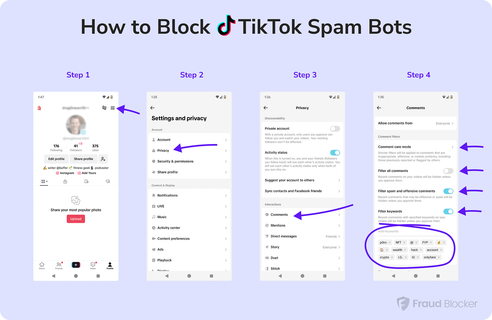 TikTok Spam Bots 🤖 Here's How to Block Comment Spam & Bots