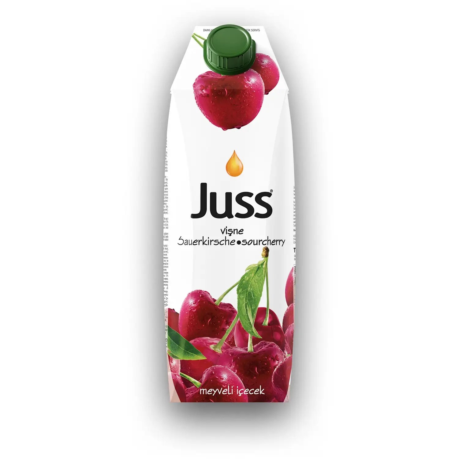 JUSS Sour Cherry Fruit Drink 1000ml x 12 MEA IMPORTS