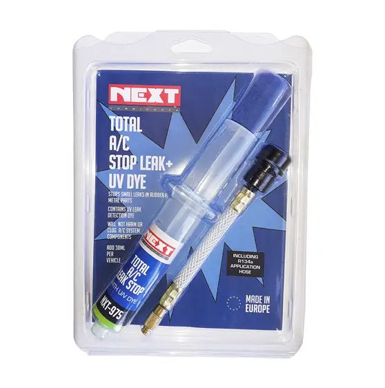 AUTOMOTIVE AIRCON STOP LEAK SEALER WITH HOSE & QUICK COUPLER- 30ML
