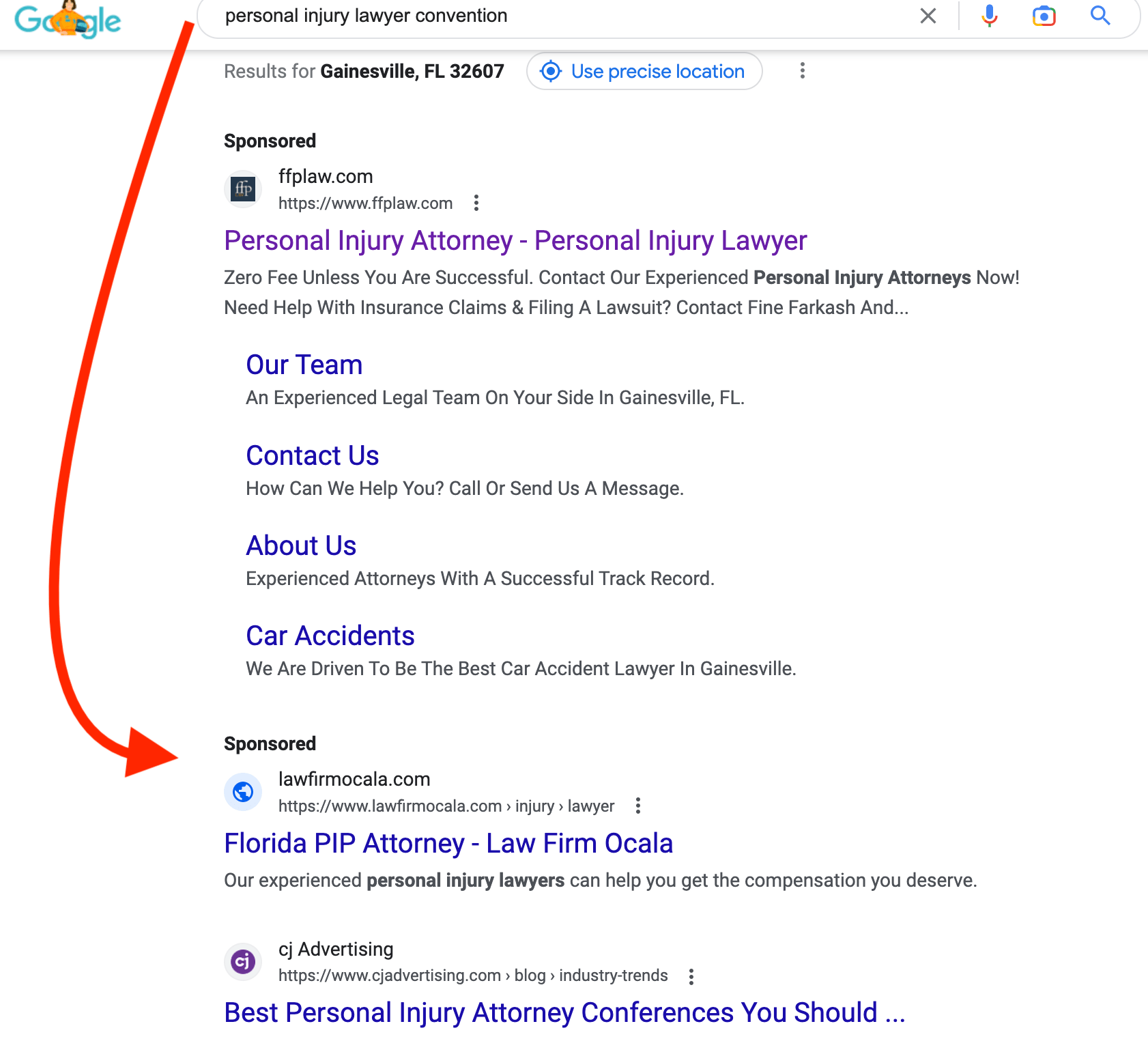 Law Firm Ocala Legal PPC Better Google Ads Results for Attorneys