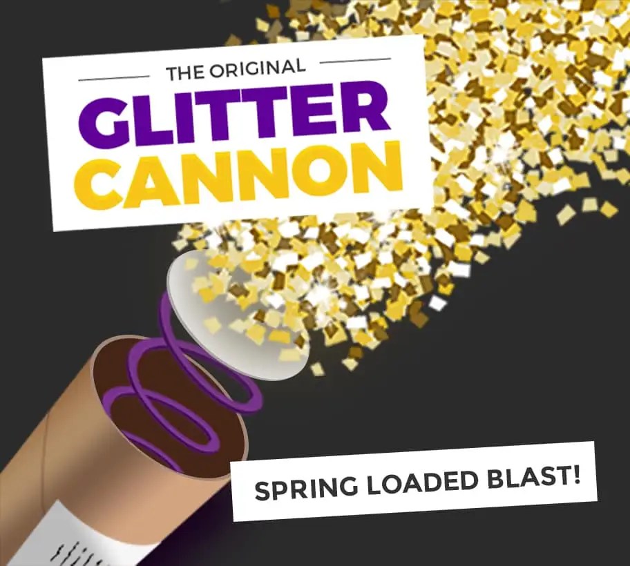 canon Send your enemy glitter UK Glitter Retribution