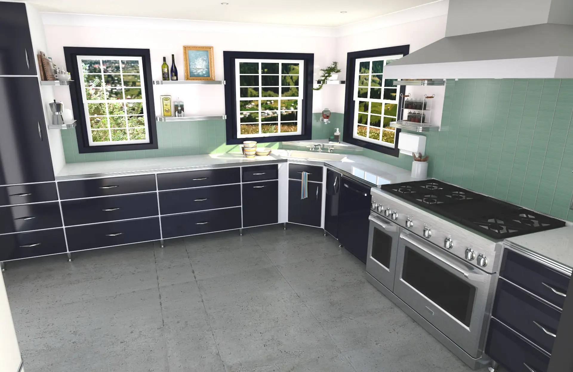 HOME Toro Kitchen metal kitchen