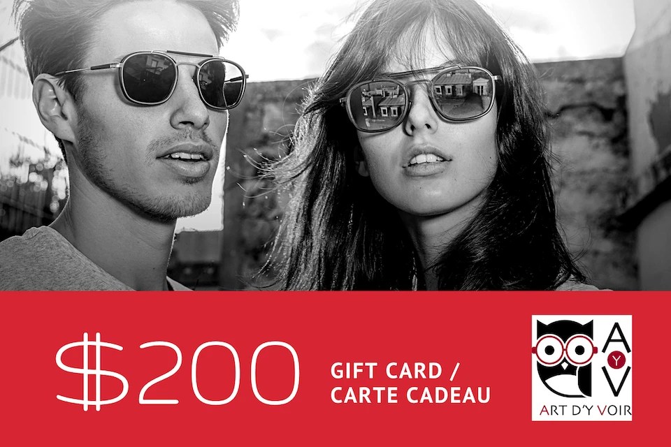 Carte cadeau de 200 Art d'y Voir