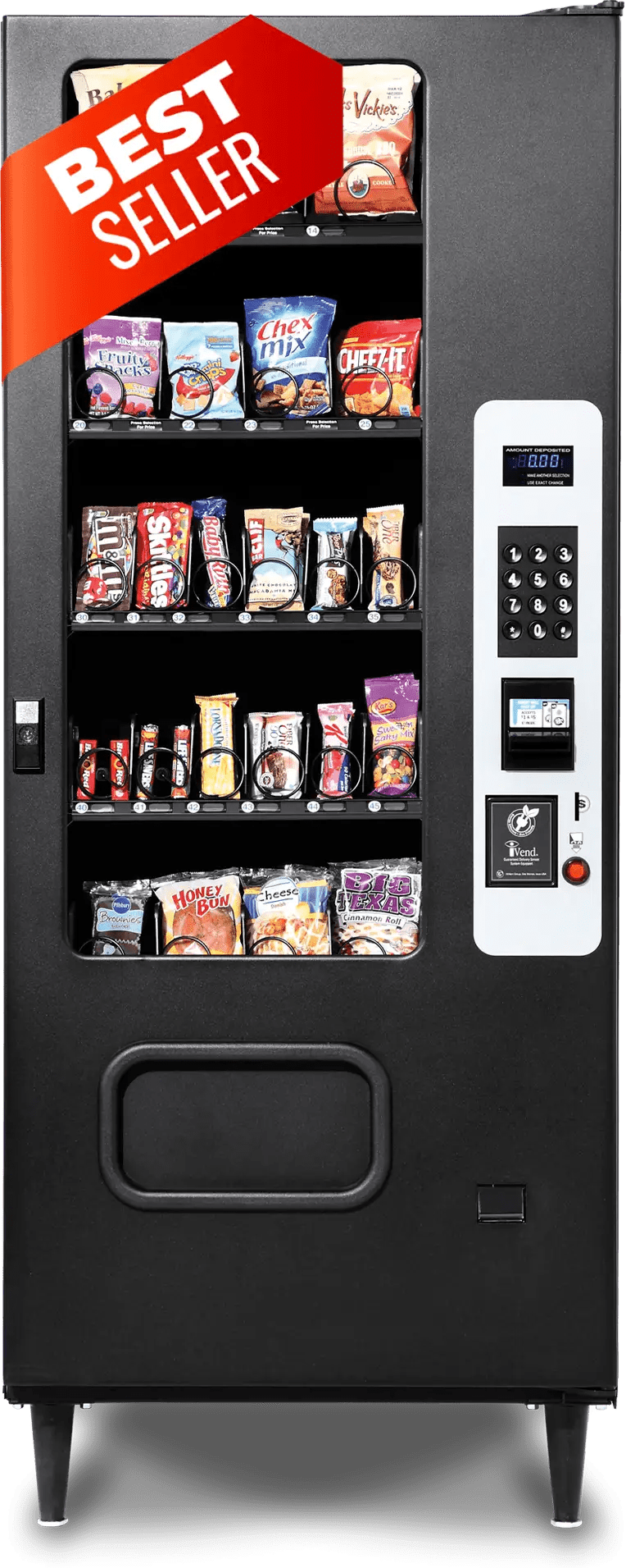 Used Vending Machines for a Combination of Snacks and Drinks