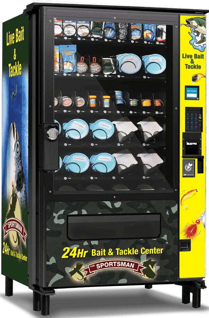 Live Bait and Tackle Vending Machines for Fishing