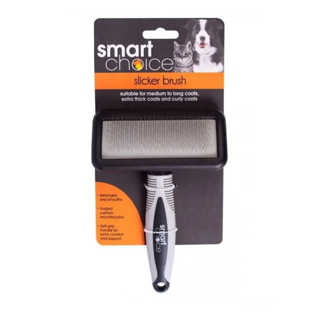 Smart Choice Slicker Grooming Brush Pet Hero