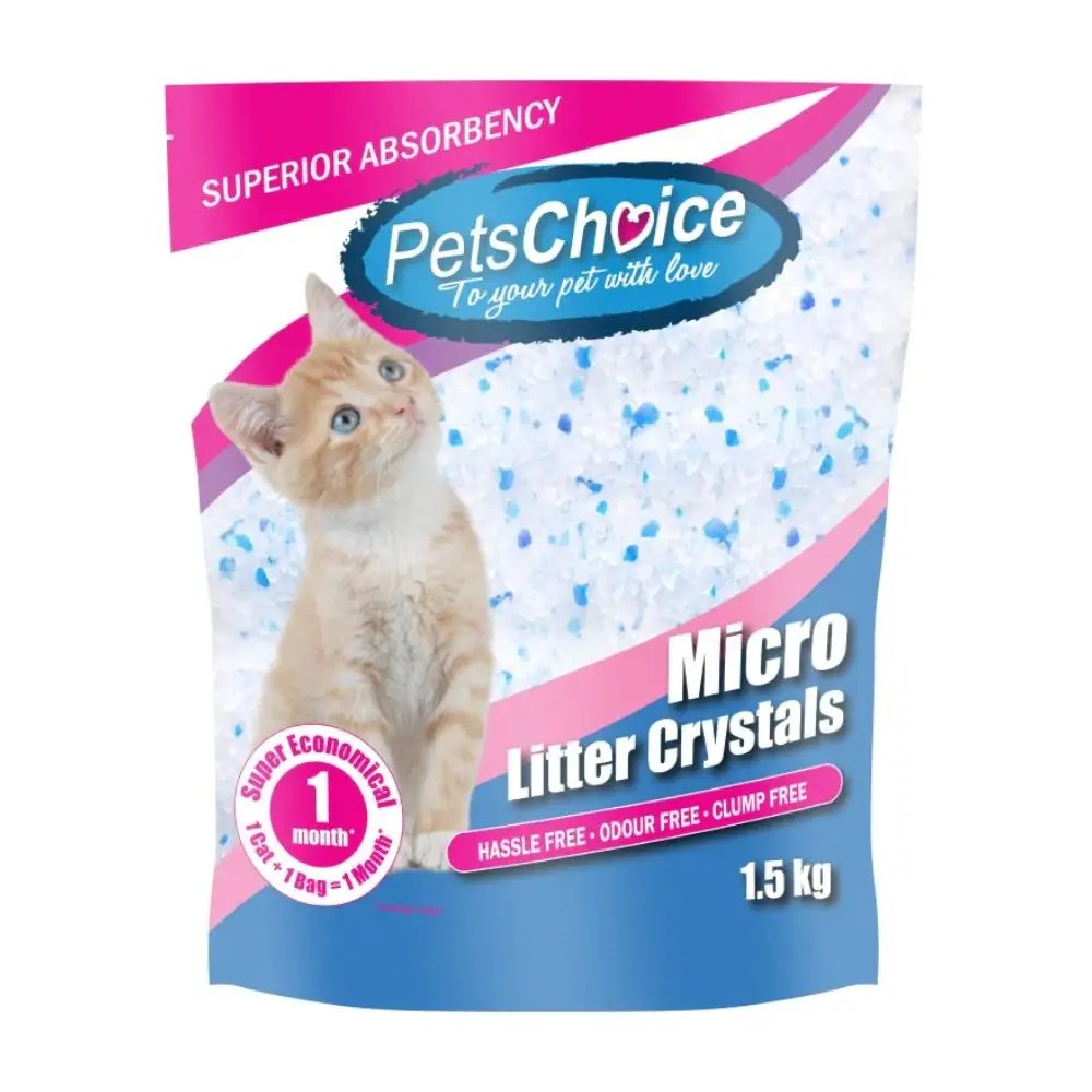 Pets Choice Silica Micro Crystals Cat Litter Pet Hero
