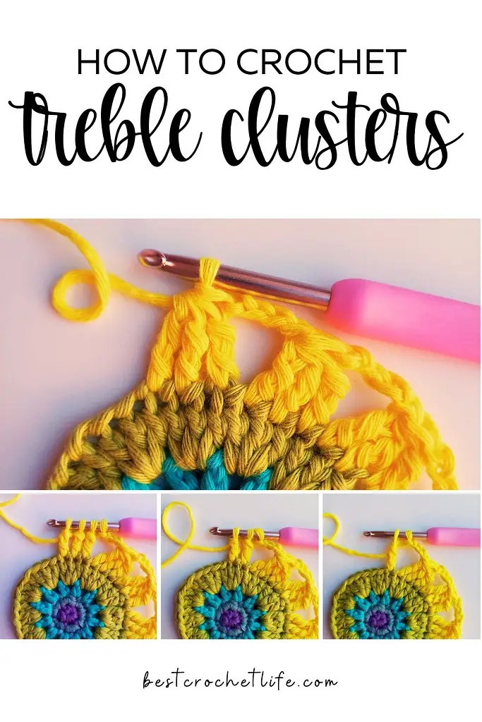 How to Crochet the Treble Cluster Stitch A Visual Guide Best Crochet