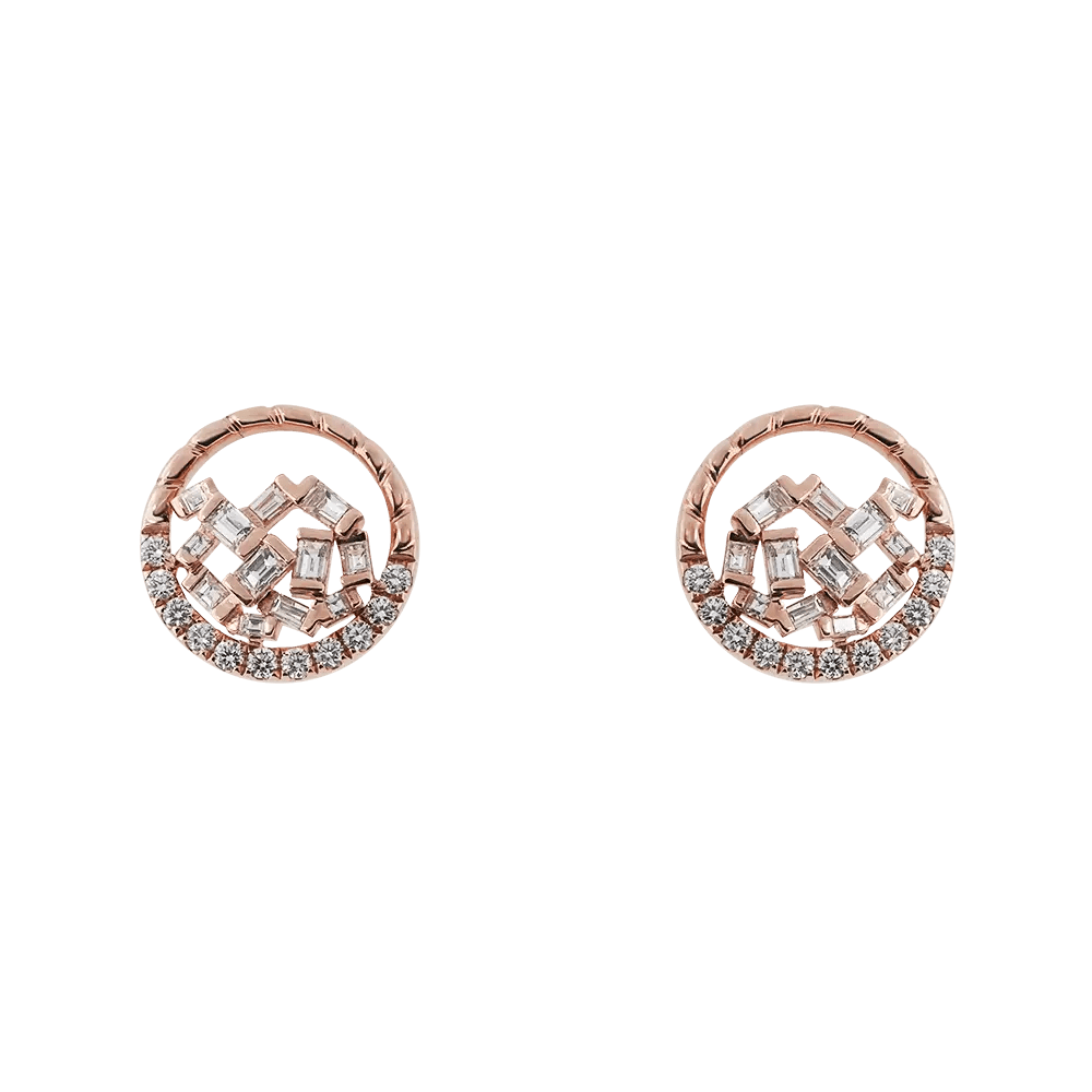 Cosmic Love Diamond Stud Earrings On Cheong Jewellery