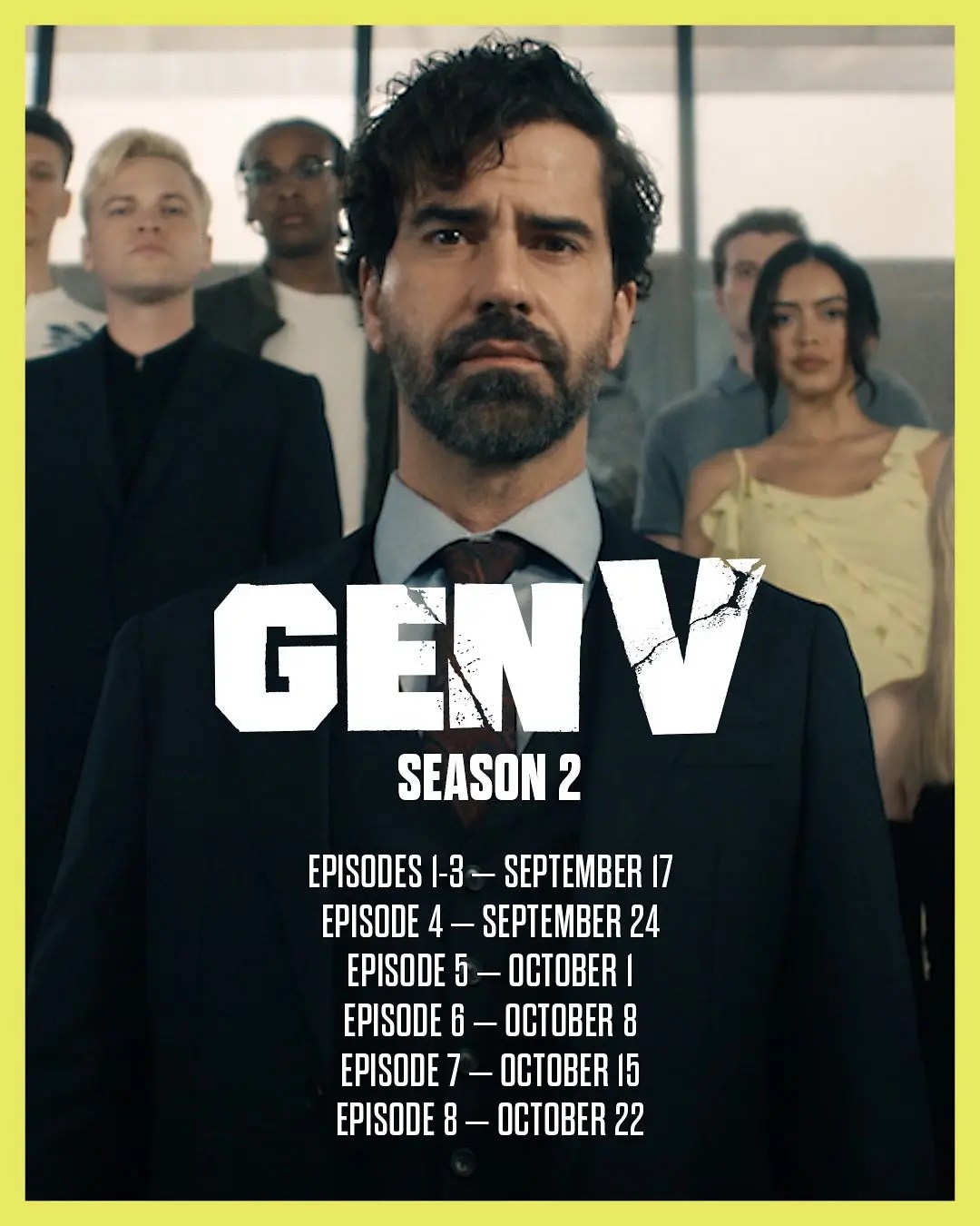 Gen V Season 2 Kicks Off with 3Episode Debut Release Schedule Poster