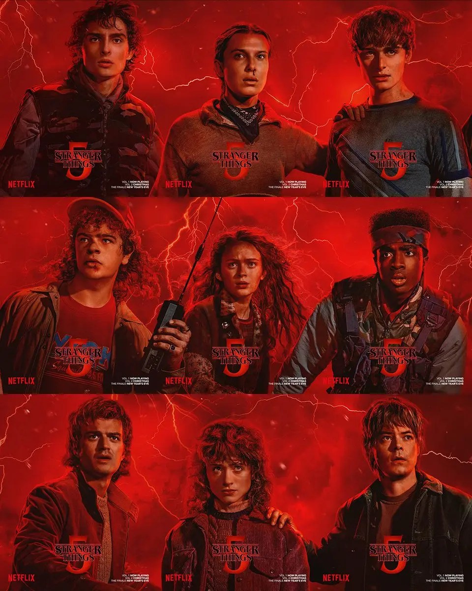Stranger Things 5 Character Posters Ready for The Final Battle