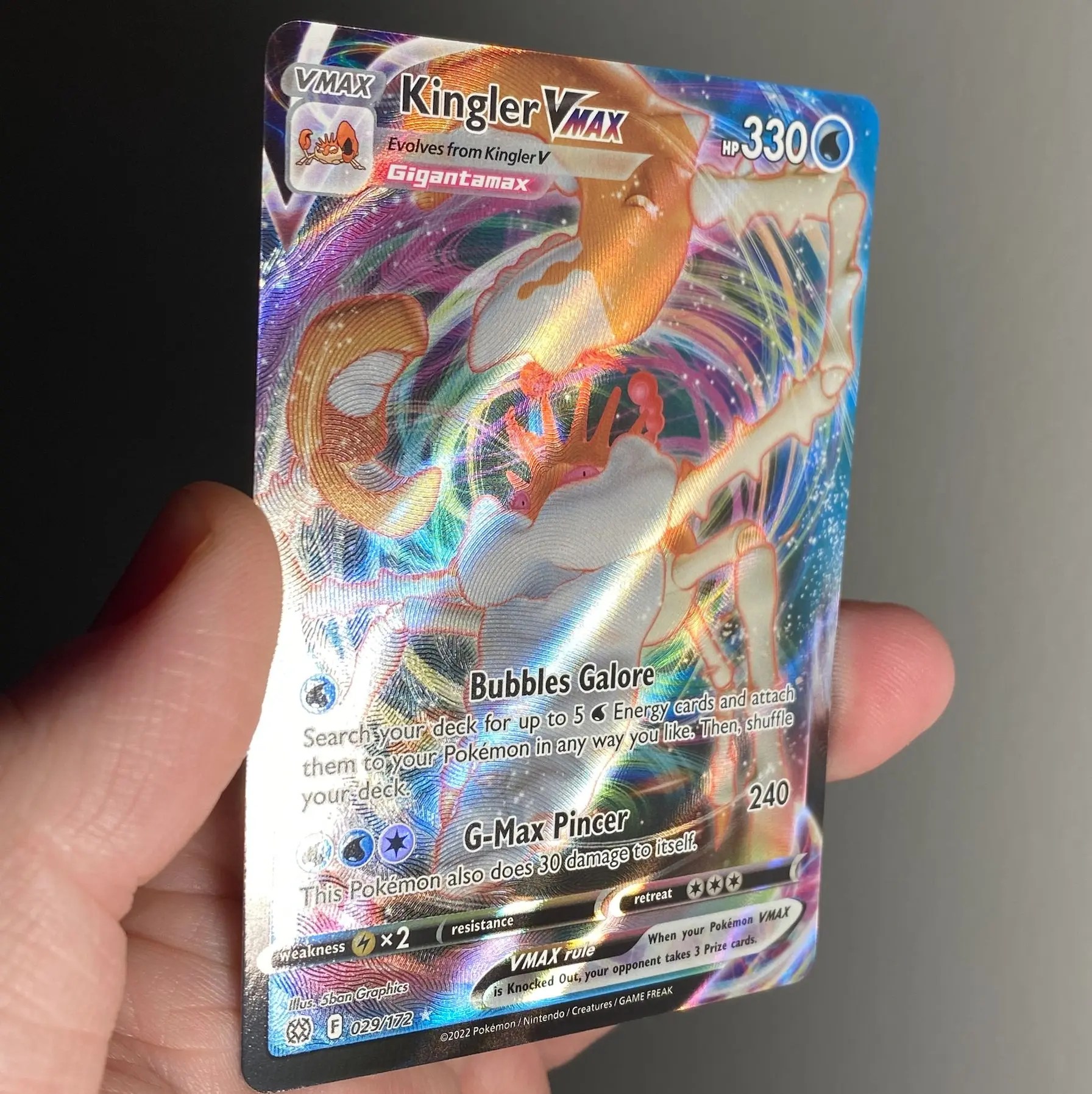 The Cards Of Pokémon TCG Brilliant Stars Part 8 Kingler VMAX