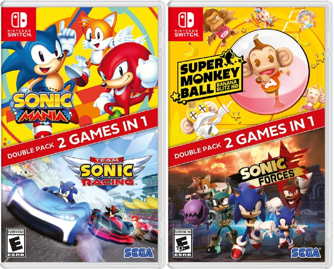Sega Reveals Sonic The Hedgehog Double Packs For Nintendo Switch