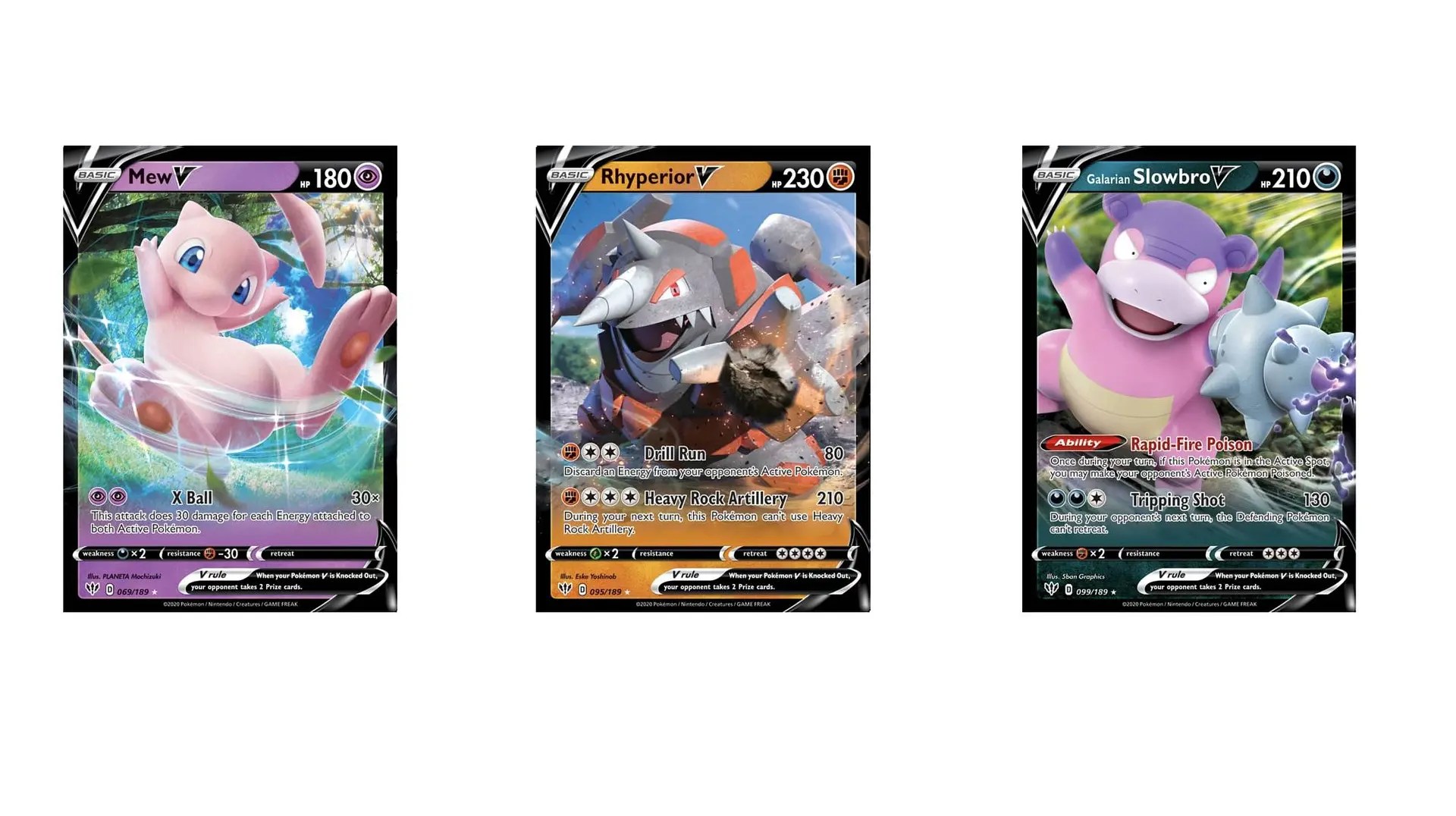 The Pokémon V Cards Of Pokémon TCG Darkness Ablaze Part 2