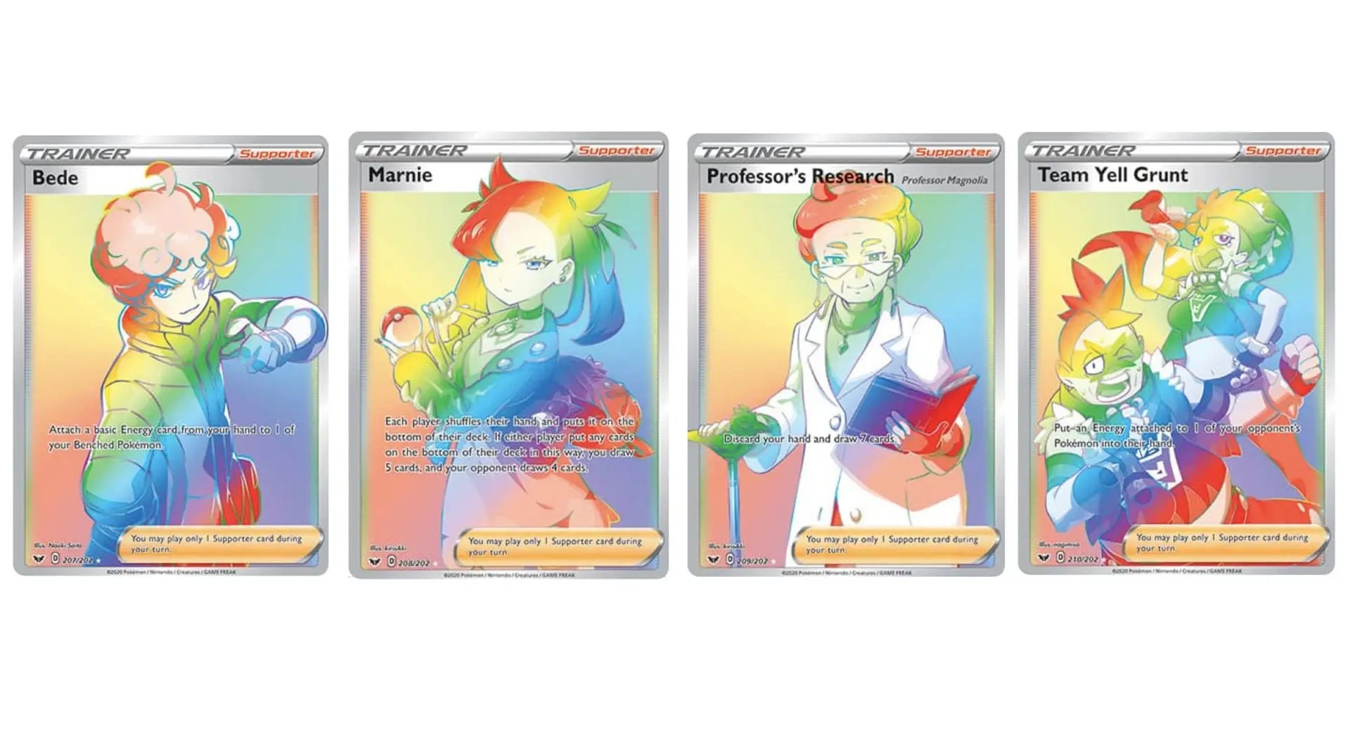The Rainbow Rare Trainer Cards of Pokémon TCG Sword & Shield