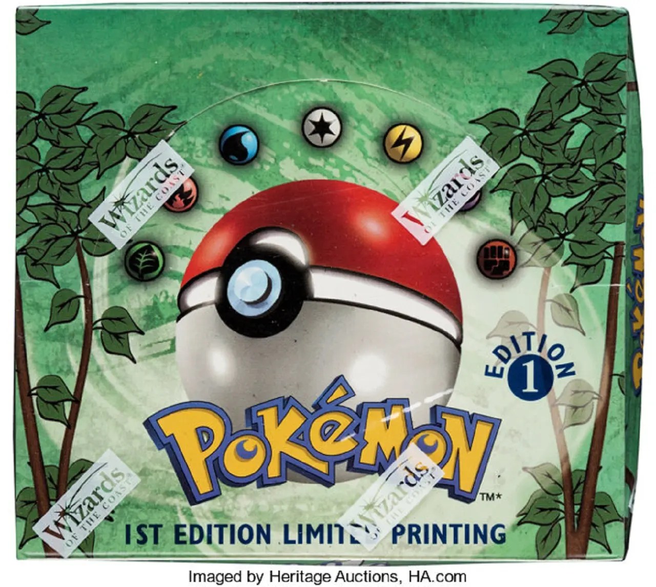 Pokémon TCG Sealed 1st Edition Jungle Booster Box Up For Auction