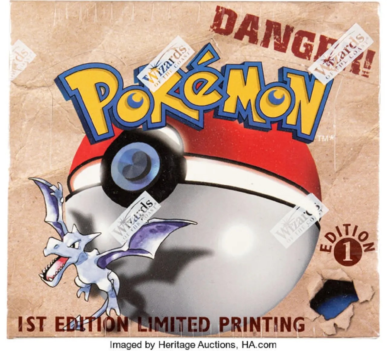 Pokémon TCG 1st Edition Fossil Booster Box Auctioning At Heritage