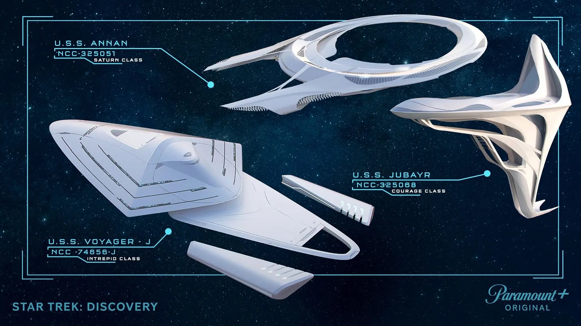 Paramount+ Posts Star Trek Discovery New Federation Ships Concept Art