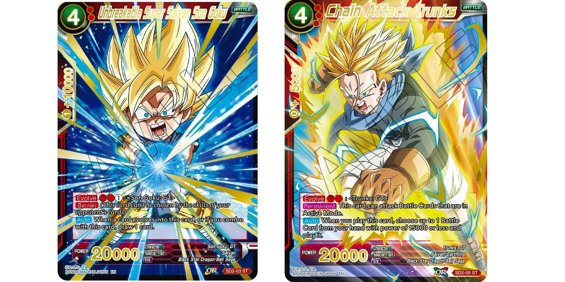 Dragon Ball Super Previews Mythic Booster GT Goku & Trunks Reprints