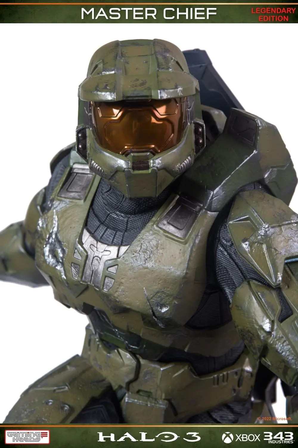 Halo 3 Master Chief Legendary Edition Gaming Head Statue Debuts