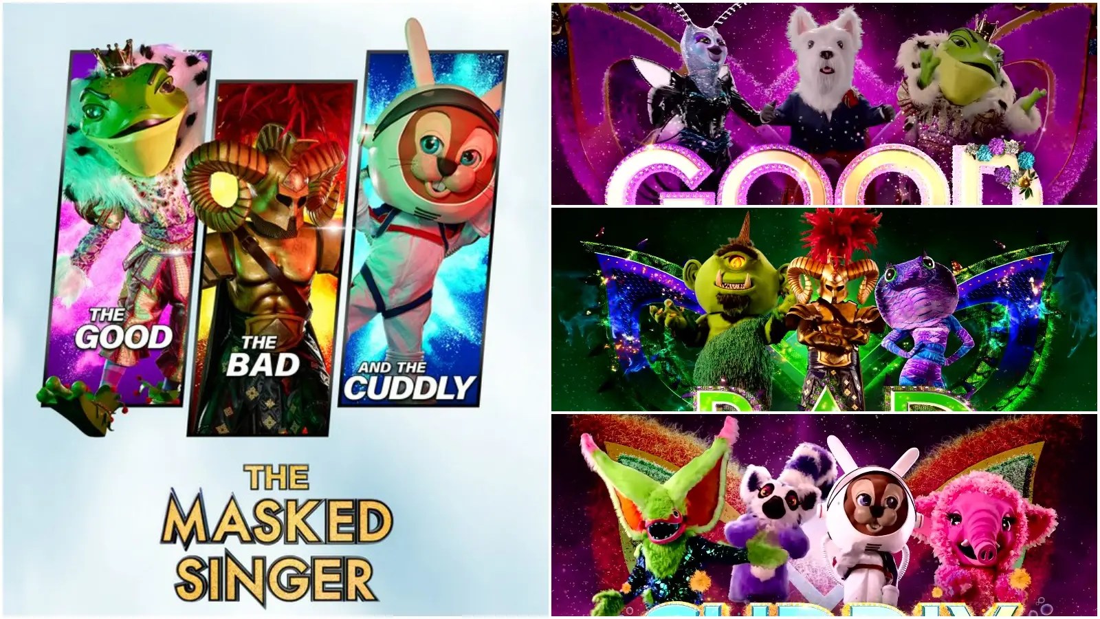 The Masked Singer Intros S07 The Good, The Bad & The Cuddly Masks