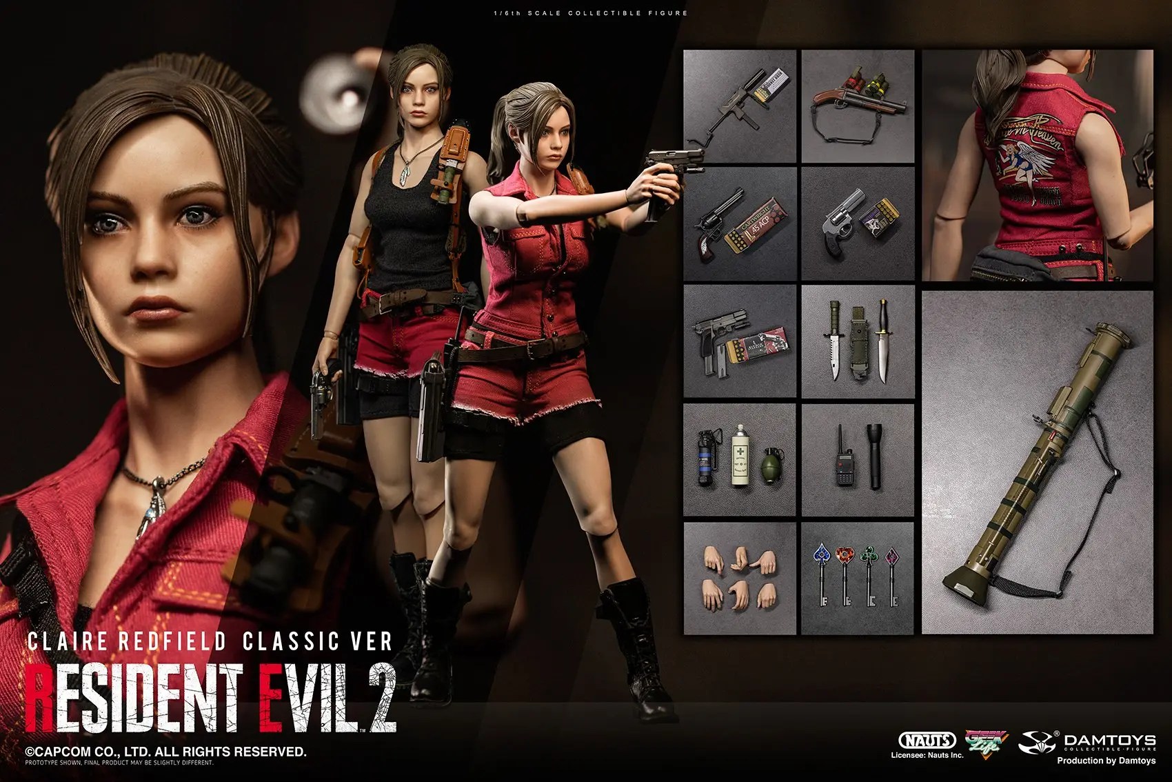 Resident Evil 2’s Claire Redfield Gets a Badass Figure from DAMTOYS