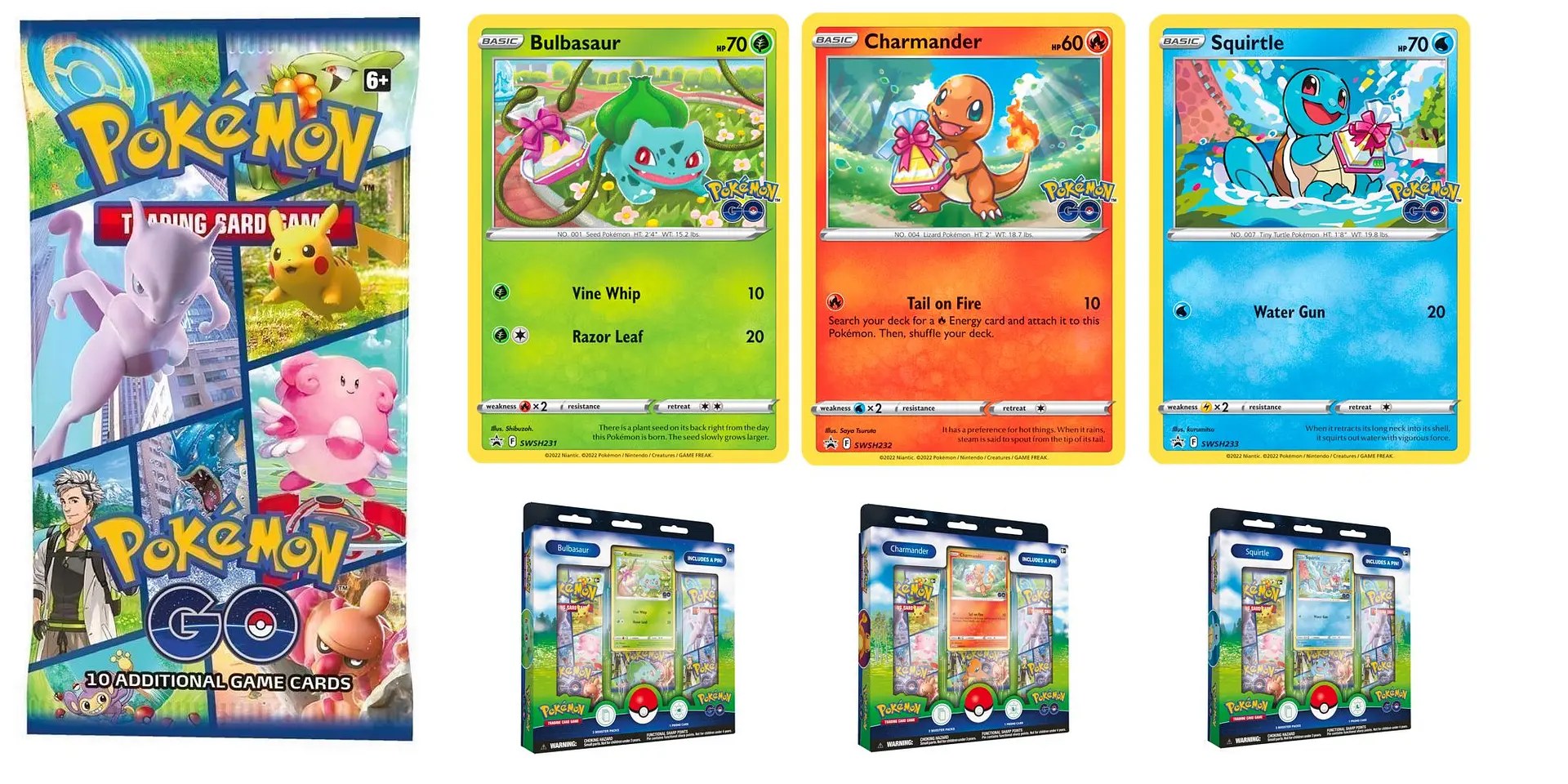 Pokémon TCG Pokémon GO Set Preview Kanto Starter Promos