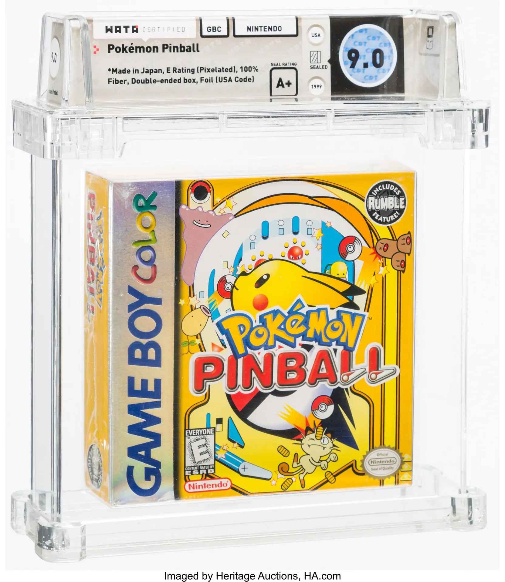 WATA 9.0Grade Pokémon Pinball Up For Auction At Heritage Auctions
