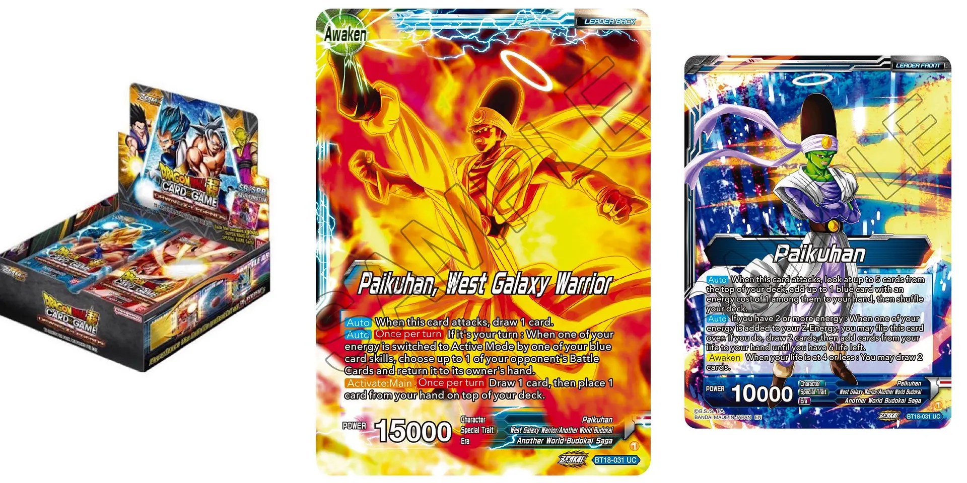 Dragon Ball Super Previews Dawn of the ZLegends Paikuhan Leader Dragon Ball Super Previews Dawn of the ZLegends Paikuhan Leader