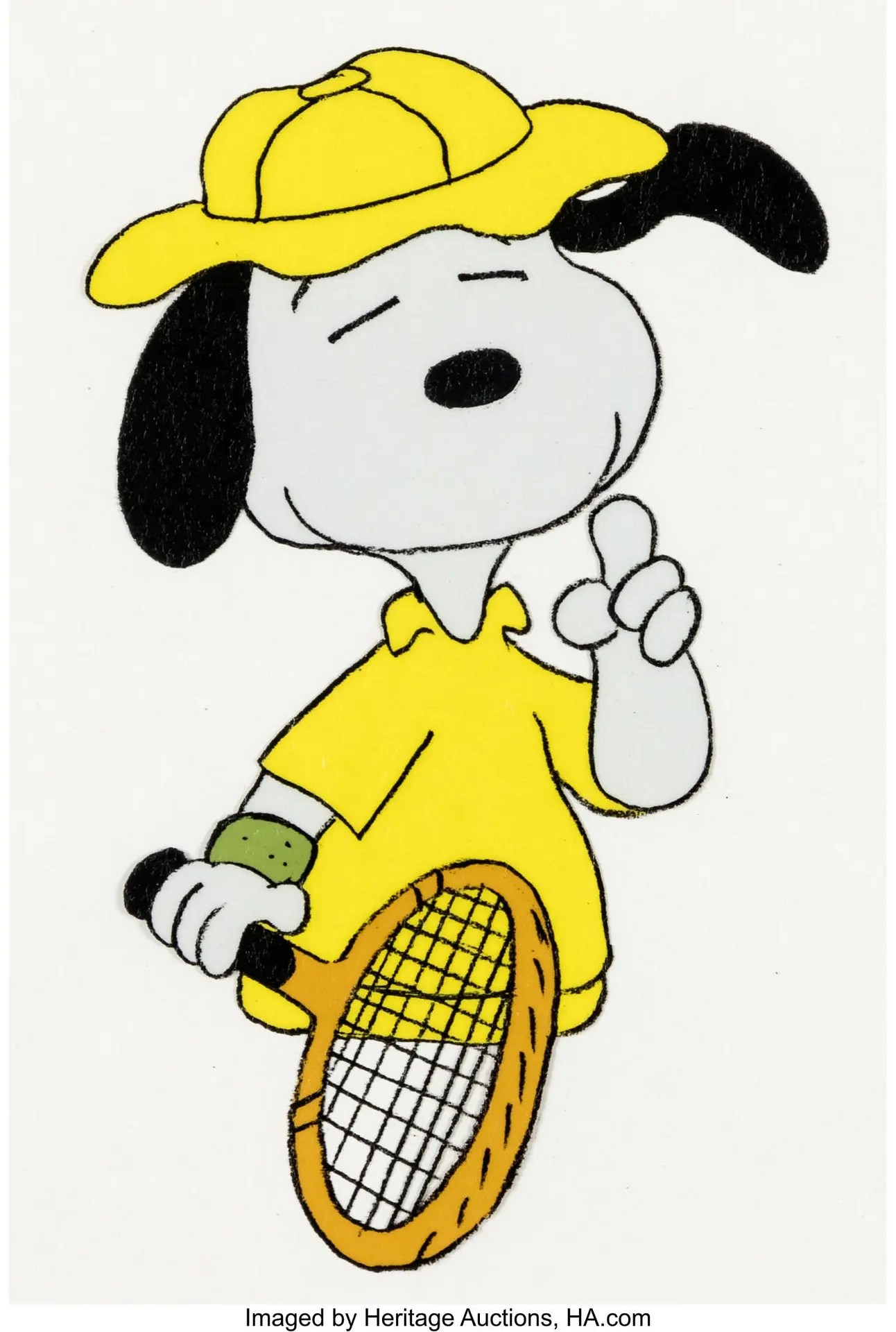 A Peanuts Production Cel Featuring Tennis Snoopy Has Hit Auction