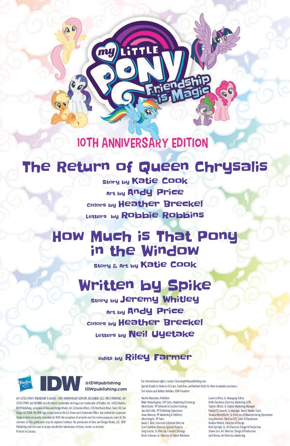 My Little Pony Friendship Is Magic 10th Anniversary Edition Preview